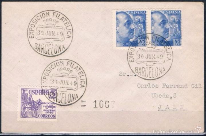 Sellos: 1949.- BARCELONA A JA&Eacute;N - Foto 1