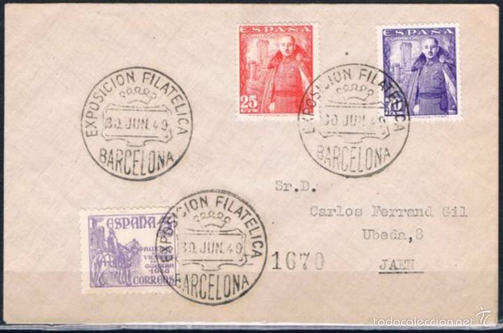Sellos: 1949.-  BARCELONA A JA&Eacute;N - Foto 1