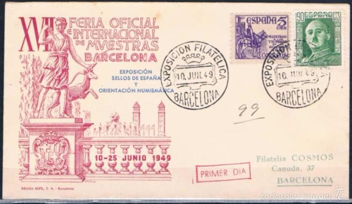 Sellos: 1949.- BARCELONA INTERIOR - Foto 1