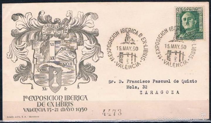 Sellos: 1950.- VALENCIA A ZARAGOZA - Foto 1