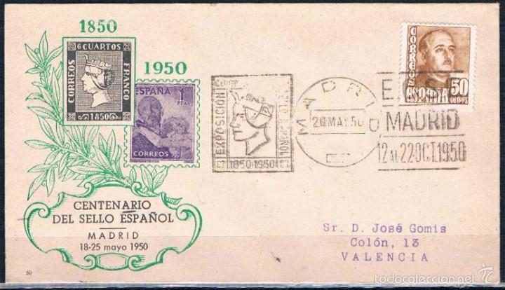 Sellos: 1950.-  MADRID A VALENCIA - Foto 1