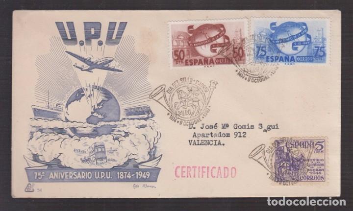 Sellos: 1949.- MADRID A VALENCIA - Foto 1