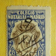 Sellos: POLIZA - TIMBRE - SELLO - LEGALIZACIONES - 6,25 PESETAS - COLEGIO NOTARIAL DE MADRID - AÑO 1945 -