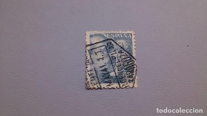 Sellos: 1941 - EDIFIL 927 - MUY BIEN CENTRADO - EXCELENTE MATASELLOS ZARAGOZA - MAYO 1941