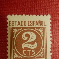 Sellos: SELLO - ESPAÑA - CORREOS - CIFRAS - 1940 - EDIFIL 915 - 2 CTS 