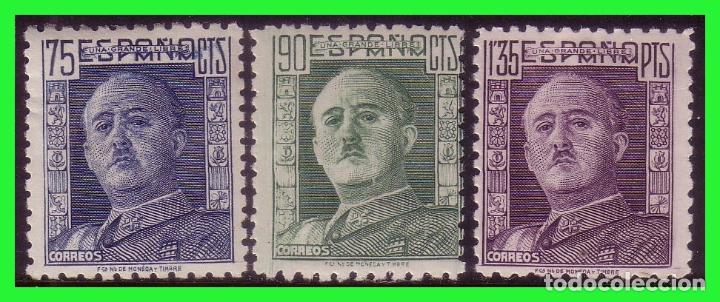 Francobolli: 1946 General Franco, EDIFIL n&ordm; 999 a 1001 *