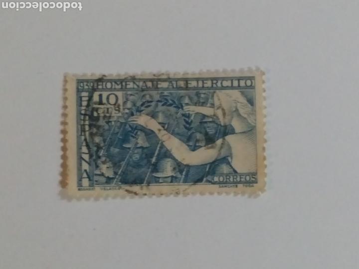 Timbres: 10 cts homenaje al ej&eacute;rcito de 1939