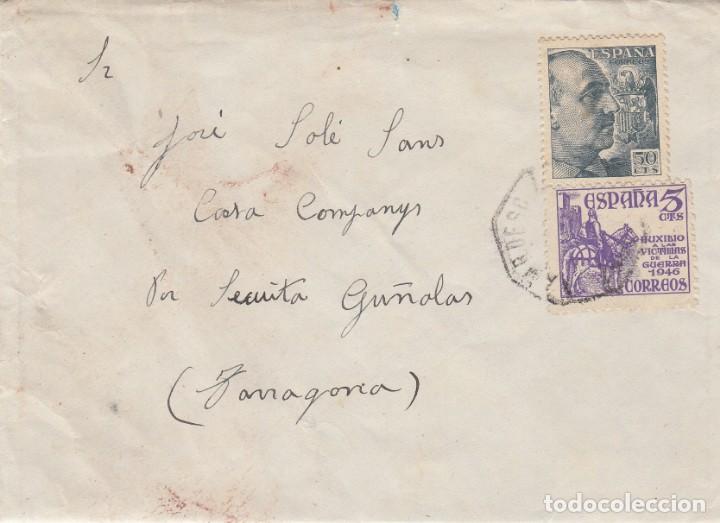 Sellos: SOBRE: GERONA - TARRAGONA - Foto 1