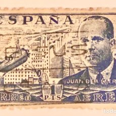 Sellos: SELLO ESPAÑA 1939. JUAN DE LA CIERVA. CORREO AÉREO. 1 PTS.. Lote 192637362