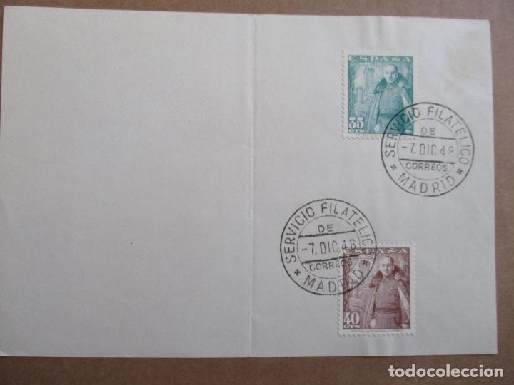 Selos: franco PRIMER DIA CIRCULACION 1948 EDIFIL 1026-7   SERVICIO FILATELICO MADRID