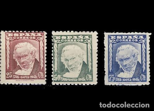 Sellos: 1005/07** GOYA.  CN - Foto 1