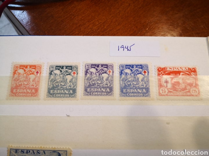 Sellos: 1945 lote 5 sellos - Foto 1
