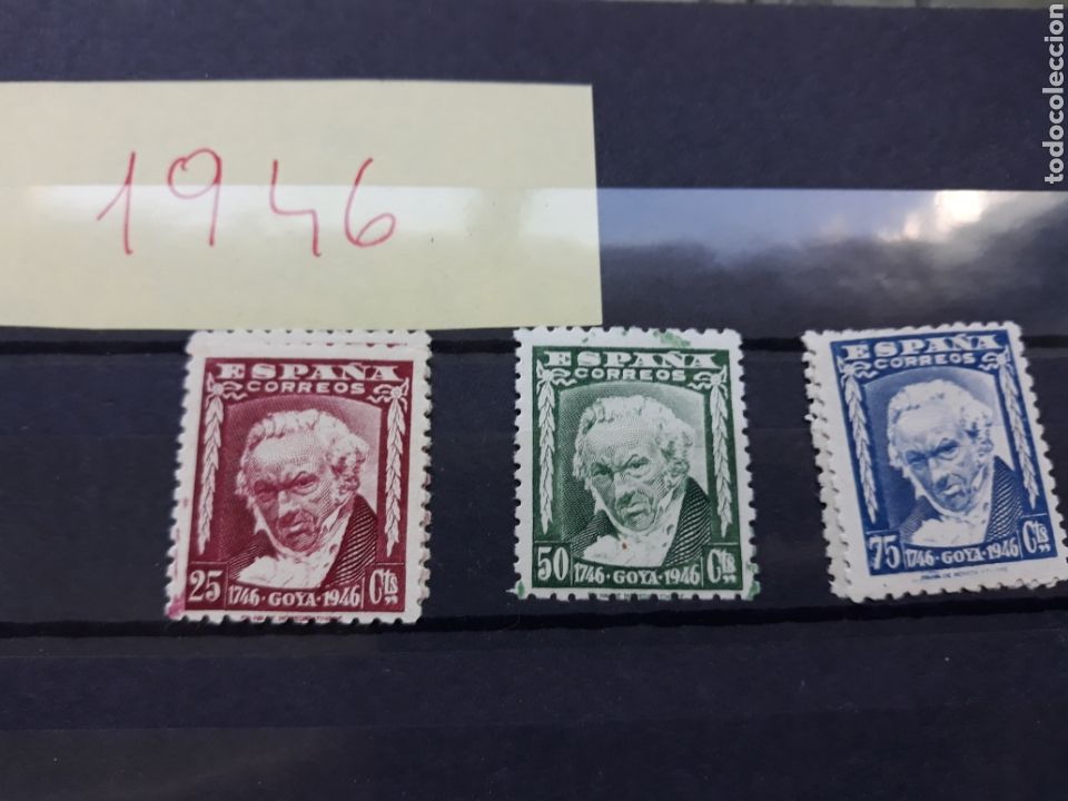 Sellos: Sellos centerario Goya 1946