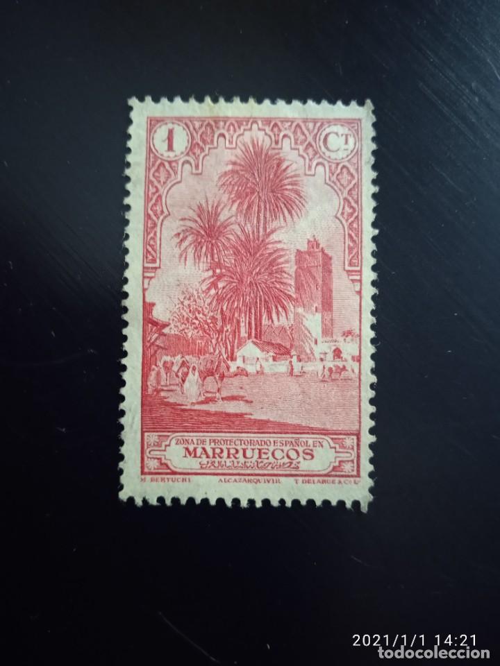 Sellos: ESPA&Ntilde;A PROTECTORADO ESPA&Ntilde;OL 1 CENT, A&Ntilde;O 1928. - Foto 1