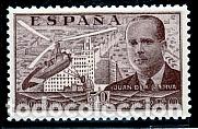 Sellos: ESPA&Ntilde;A.- SELLO N&ordm; 883 JUAN DE LA CIERVA NUEVO SIN CHARNELA.