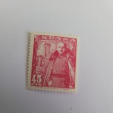 Selos: SELLO DE ESPAÑA 1948. FRANCO Y EL CASTILLO DE LA MOTA 45 CTS. NUEVO. Lote 248371745
