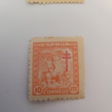 Selos: SELLO DE ESPAÑA 1944. CONTRA LA TUBERCULOSIS 10 CTS . NUEVO. Lote 251247235