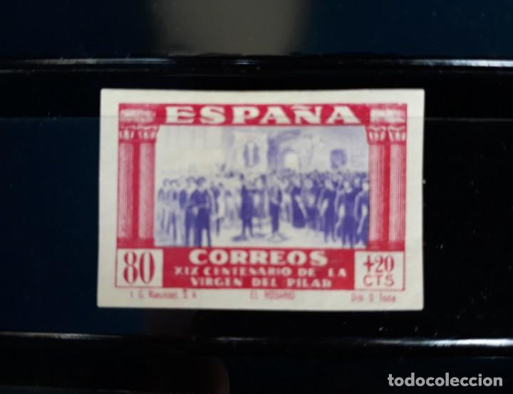 Sellos: EDIFIL 896 * SIN DENTAR VIRGEN DEL PILAR ESPAÑA 1940 - Foto 1 - 252981175