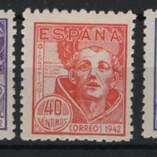 Sellos: TV_003/ ESPAÑA 1942, EDIFIL 954/56 MNH**, SAN JUAN DE LA CRUZ
