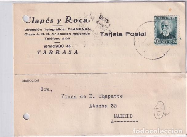 Sellos: Clap&eacute;s y Roca Tarrasa 1934 - Foto 1