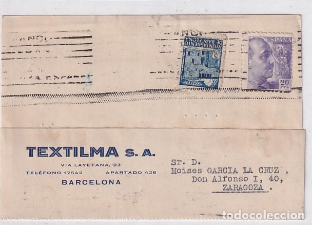 Sellos: Textilma S. A. Barcelona. 1943 - Foto 1