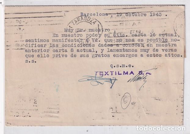 Sellos: Textilma S. A. Barcelona. 1943 - Foto 2
