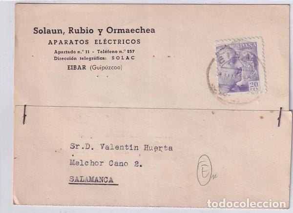 Sellos: Postal Comercial Saloun, Rubio y Ormaechea Eibar Guip&uacute;zcoa - Foto 1