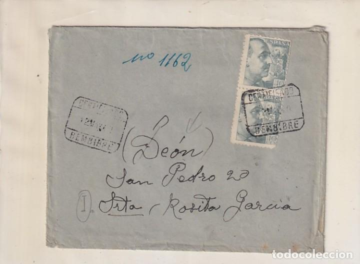 Sellos: Sobre certificado Bembibre Le&oacute;n. - Foto 1
