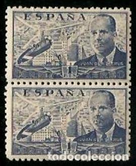 Sellos: EDIFIL 944 ** AZUL GRISACEO