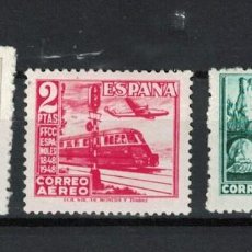 Sellos: TV.5.G.13/ ESPAÑA 1948, EDIFIL 1037/39 **, Cº DEL FERROCARRIL. Lote 341458113