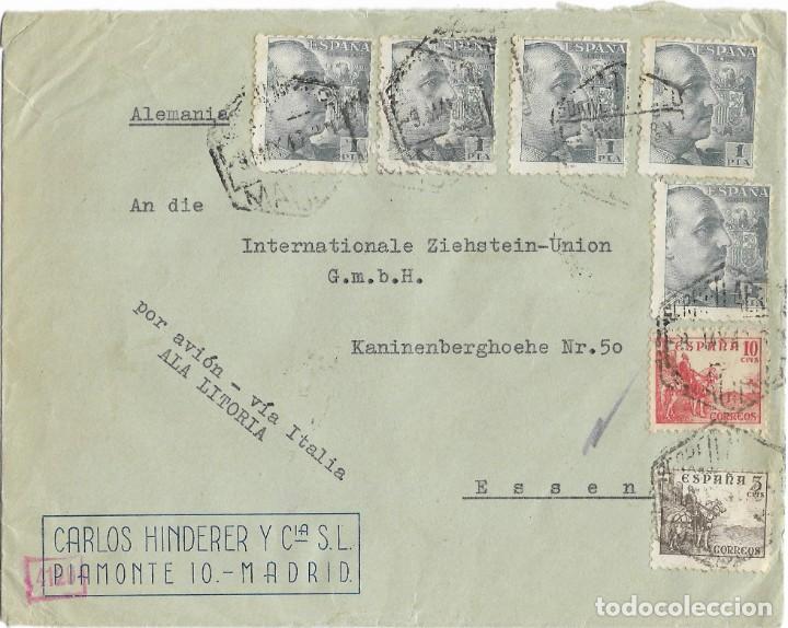 1940 carta madrid a alemania. censuras segunda - Compra venta en  todocoleccion