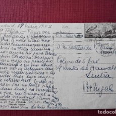 Sellos: POSTAL PLAZA DE ORIENTE CIRCULADA 1955 DE MADRID A SINTRA PORTUGAL. Lote 364341416