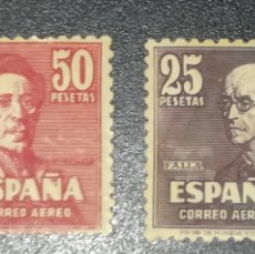Sellos: SELLOS ESPAÑA 1947 - EDIFIL (1015-1016 *)- SERIE COMPLETA - I. ZULOAGA Y M. FALLA - X