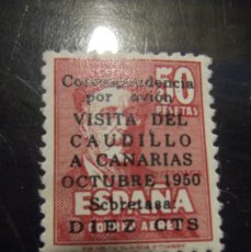 Sellos: VISITA A CANARIAS 1950/1947 ZULOAGA, EDIFIL Nº 1016 * *. Lote 393714614