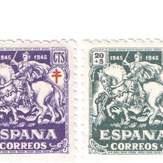 Sellos: SERIE SELLOS DE ESPAÑA 1945 TUBERCULOSOS NUEVOS EDIFIL 993-996. FALTA 997