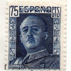 Sellos: SELLO DE ESPAÑA DE 1946 GENERAL FRANCO 75 CT. NUEVO EDIFIL 999. Lote 402356304