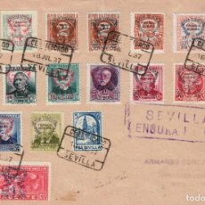 Francobolli: FA5579, 1937, CERTIFICADO SEVILLA, SELLOS REPUBLICANOS SOBRECARGADOS
