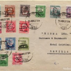 Francobolli: FA5586, 1937, CERTIFICADO DE SEVILLA, SELLOS REPUBLICANOS CON SOBRECARGA