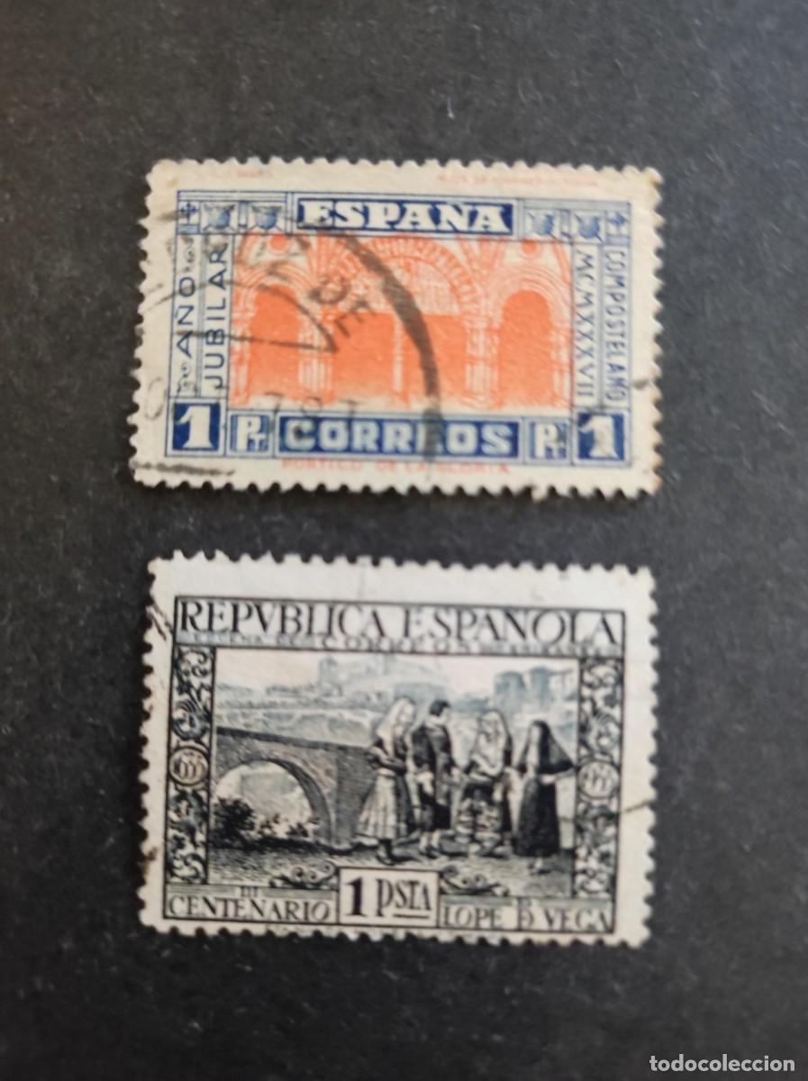 Sellos: ESPA&Ntilde;A. E-693 + E-835. MATASELLADOS. - Foto 1