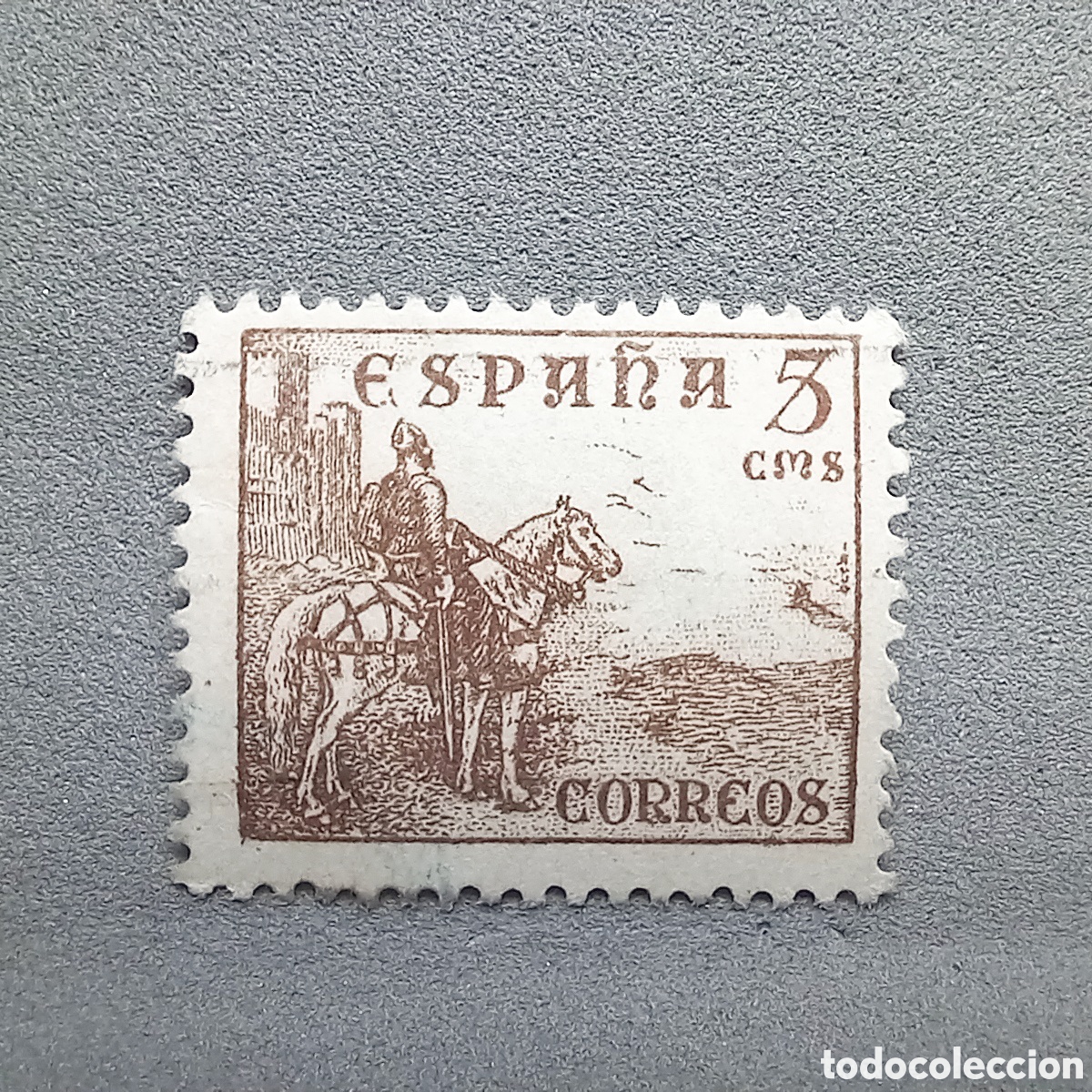 Sellos: Sello 5 c&eacute;ntimos. ESPA&Ntilde;A. El Cid. - Foto 1