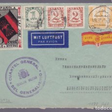 Sellos: F31-57 -CARTA SALAMANCA - ALEMANIA 1937. VIÑETAS . CENSURA