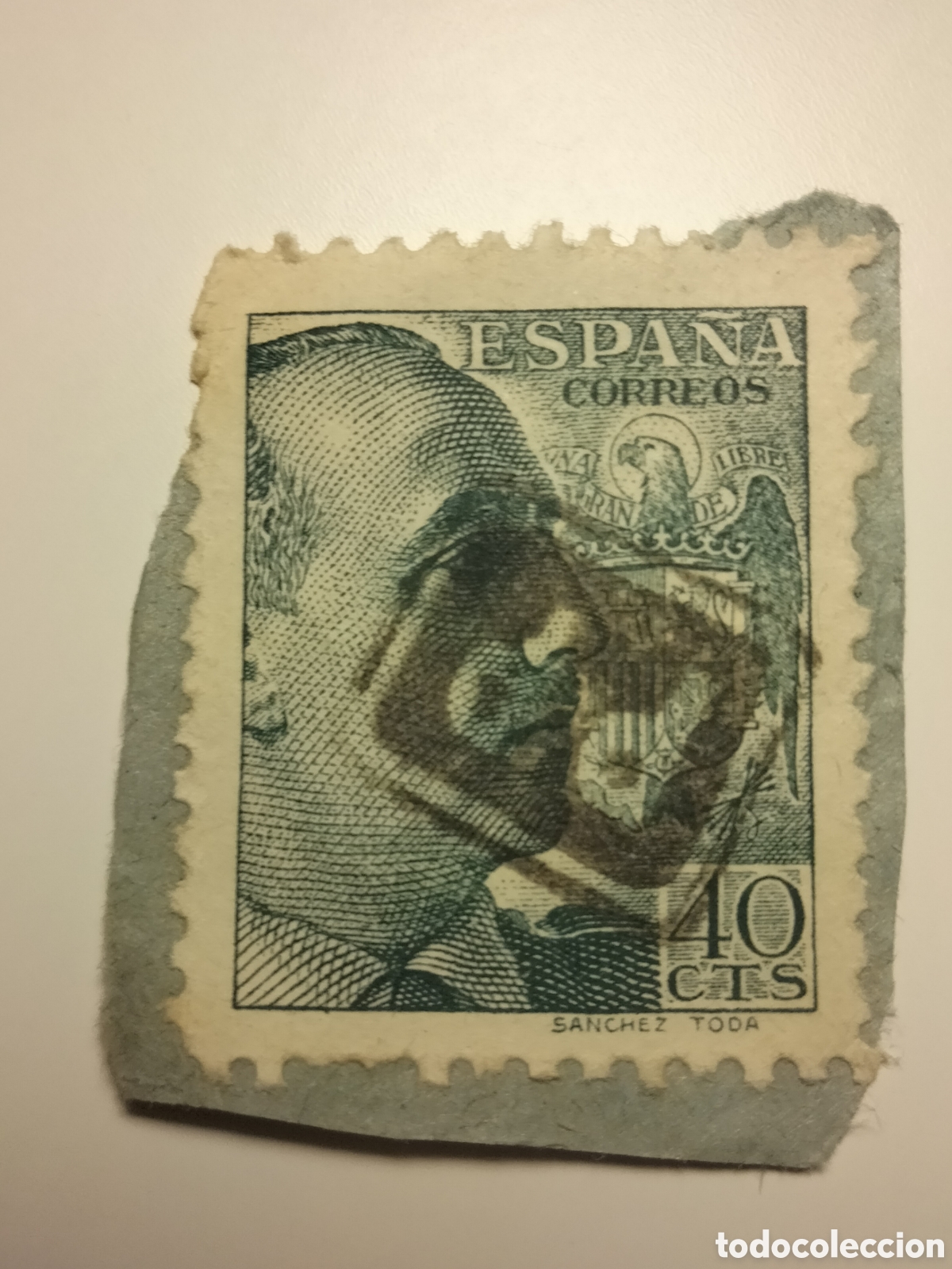 Sellos: 1,4,1. Extra&ntilde;o matasello PP. - Foto 1