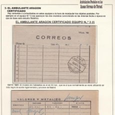 Francobolli: CM3-27- IMPRESOS CORREOS SAMPER DE CALANDA 1951 AMBULANTES. VER DESCRIPCIÓN
