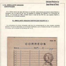 Francobolli: CM3-31- IMPRESO CORREO A SAMPER DE CALANDA 1951 AMBULANTES. VER DESCRIPCIÓN