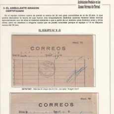 Francobolli: CM3-35- IMPRESOS CORREOS A SAMPER DE CALANDA 1951 AMBULANTES. VER DESCRIPCIÓN