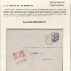Francobolli: CM3-37-CARTA URGENTE MADRID -BARCELONA- 1951. AMBULANTES . VER DESCRIPCIÓN