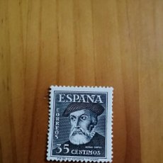 Sellos: ESPAÑA - V/ 36 CÉNTIMOS NEGRO - EDIFIL 1035, AÑO 1948 PERSONAJES, HERNAN CORTÉS