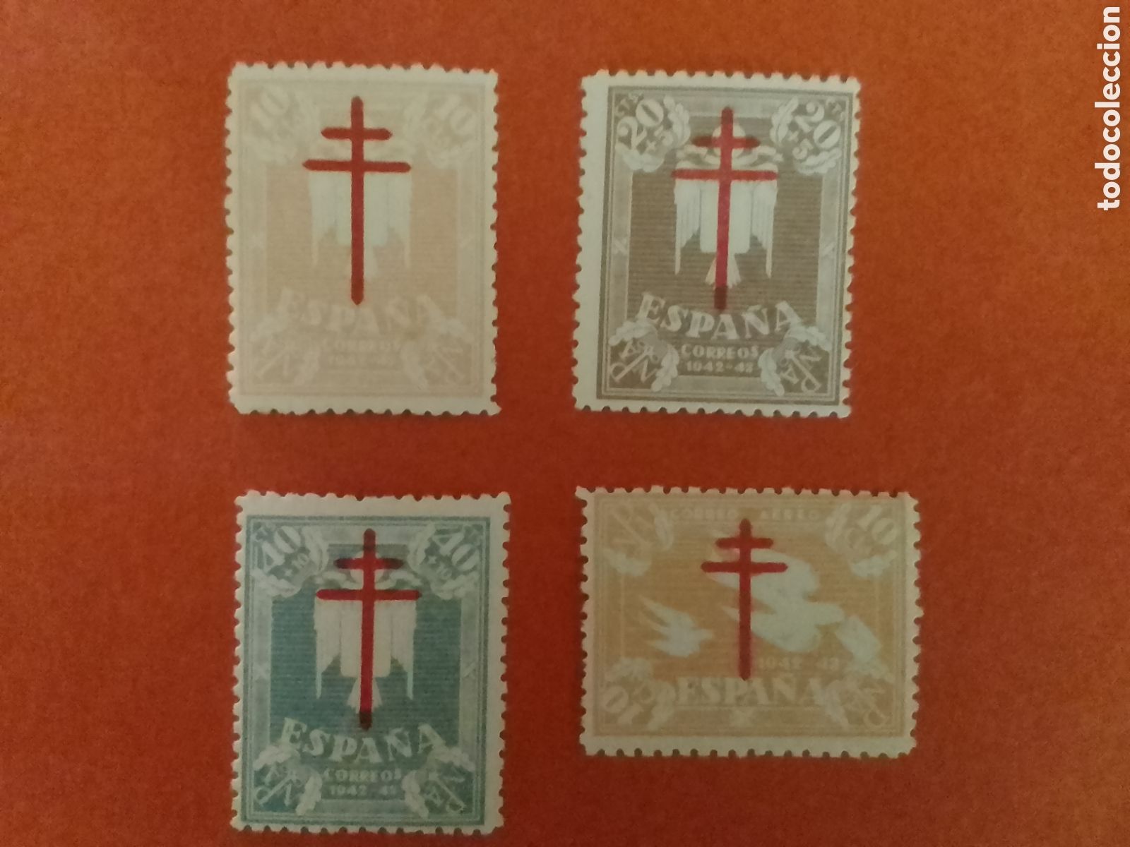 Sellos: Pro Tuberculosos 1942 - Foto 1