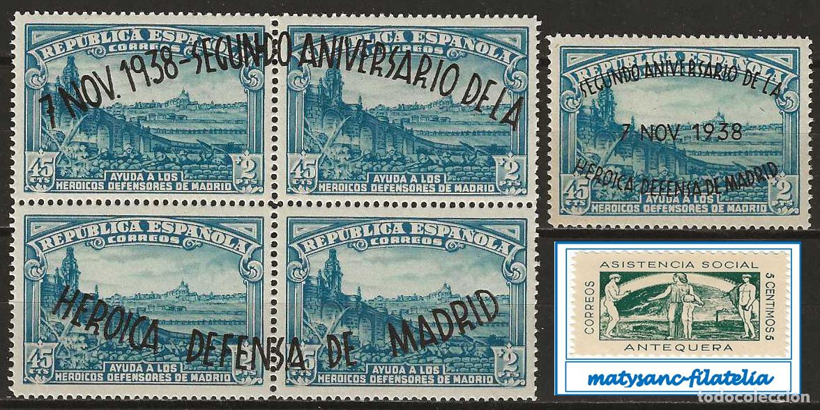 Timbres: ESPA&Ntilde;A 1938. EDIFIL 789/790. SERIE COMPLETA II ANIV&ordm; DEFENSA DE MADRID. MNH***