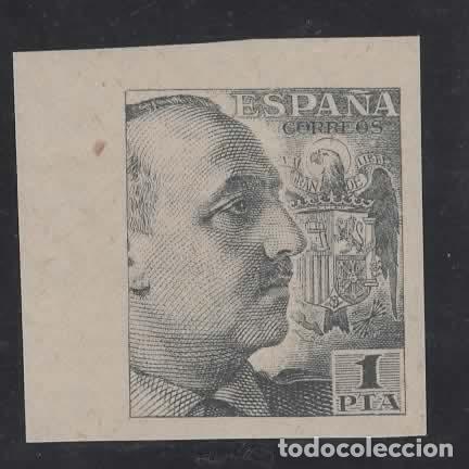 Briefmarken: ESPA&Ntilde;A NUM 930 S FRANCO SIN DENTAR ** NUEVO SIN CHARNELA BORDE DE HOJA
